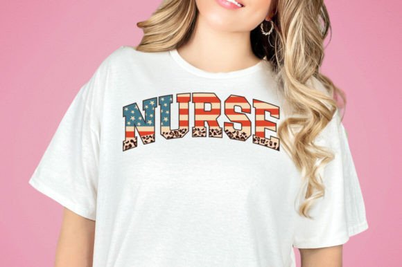 4th of July American Nurse Png Svg for Crafts
