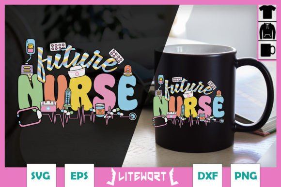 Future Nurse SVG: Retro Graphics for Crafts
