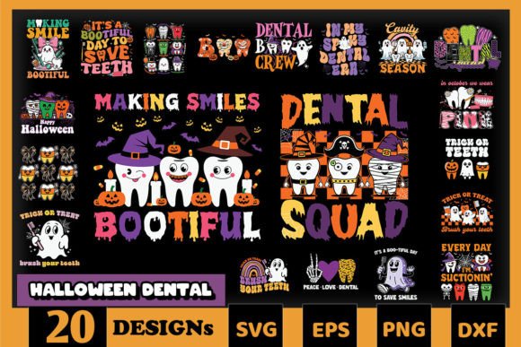 Halloween Dental SVG Bundle: Crafts & Graphics