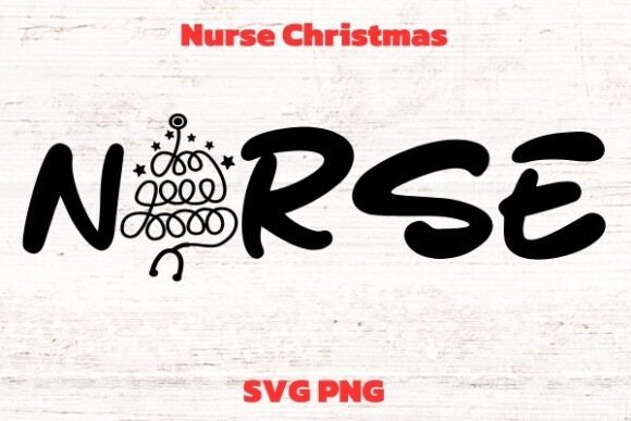 Nurse Christmas SVG: Holiday Tree Graphics for Crafts