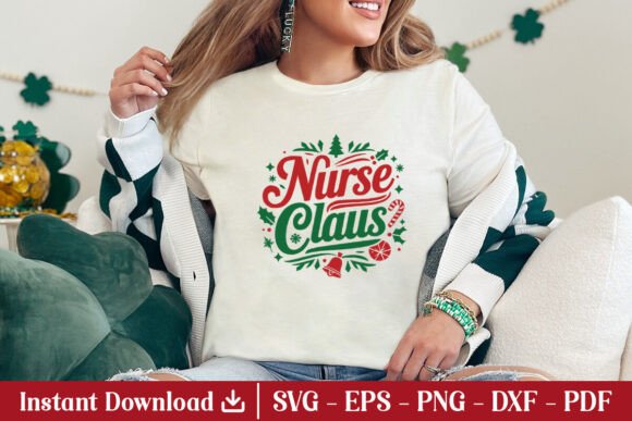 Nurse Claus SVG: Crafts & Graphics