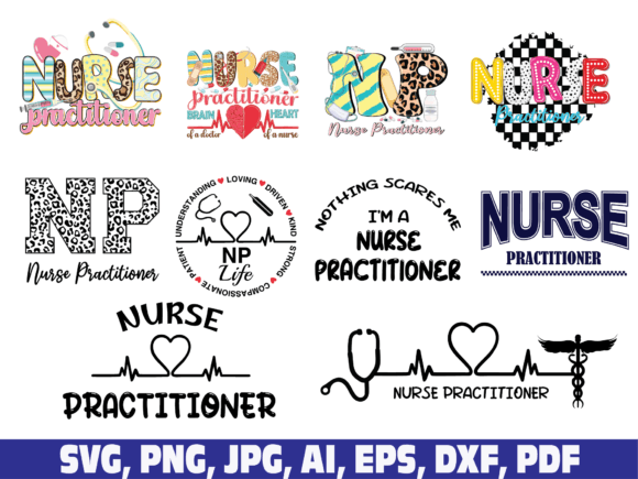 Nurse Practitioner Graphics for Crafts