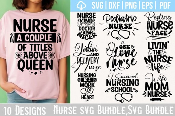 Nurse SVG Bundle: Graphics for Crafts & Blogs