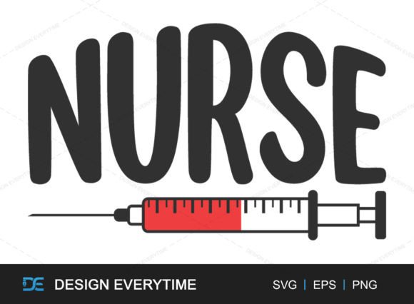 Nurse Typography SVG: Medical Life Graphics for Crafts