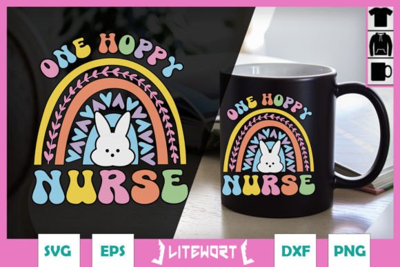 One Hoppy Nurse SVG: Easter Crafts & Graphics